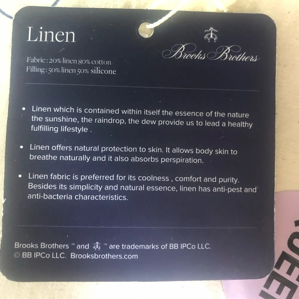 Brooks Brothers Linen Conforter